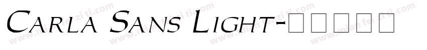 Carla Sans Light字体转换